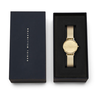 Daniel Wellington Watches Petite Mirror 3-Hand 28mm Stainless Steel Band