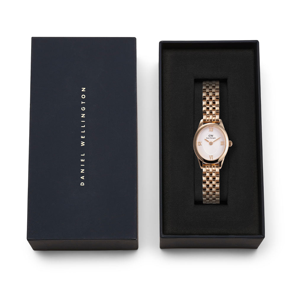 Daniel Wellington Watches Oval Mini 2-Hand 25mm Stainless Steel Band