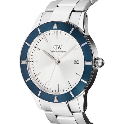 Daniel Wellington Watches Index Bezel 3-Hand 40mm Stainless Steel Band