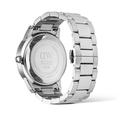 Daniel Wellington Watches Index Bezel 3-Hand 40mm Stainless Steel Band