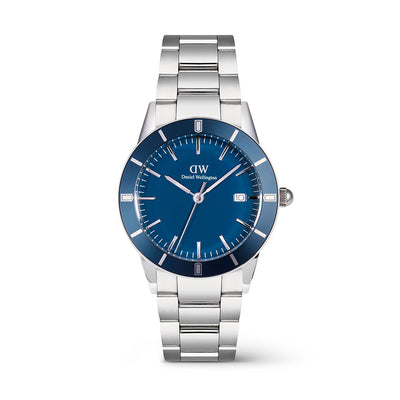 Daniel Wellington Watches Index Bezel 3-Hand 40mm Stainless Steel Band