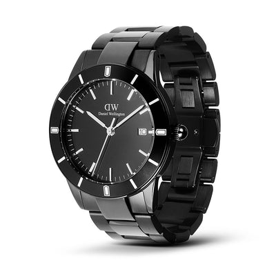 Daniel Wellington Watches Index Bezel 3-Hand 40mm Stainless Steel Band