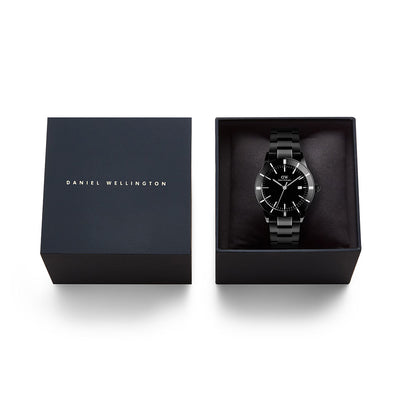 Daniel Wellington Watches Index Bezel 3-Hand 40mm Stainless Steel Band