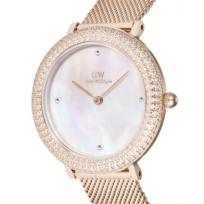Daniel Wellington Watches Crystal Bezel 2-Hand 32mm Stainless Steel Band
