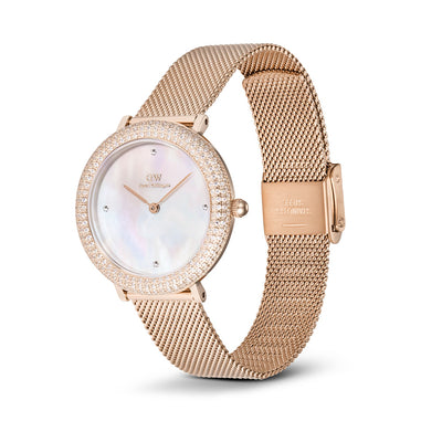 Daniel Wellington Watches Crystal Bezel 2-Hand 32mm Stainless Steel Band