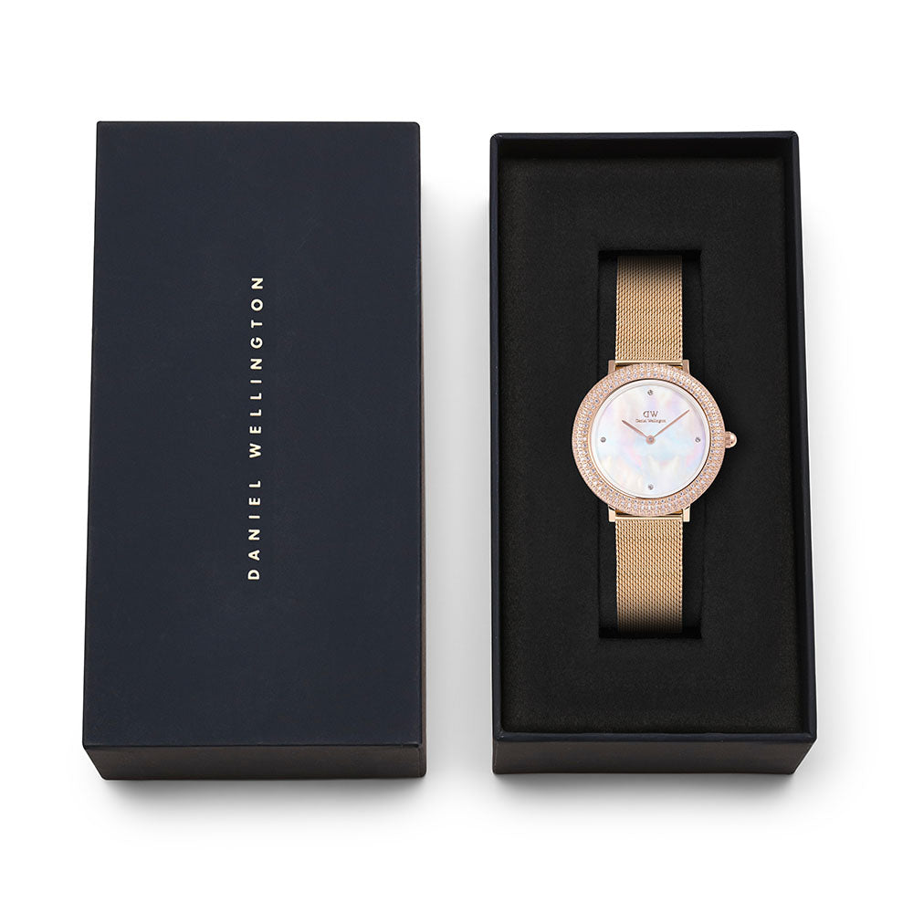 Daniel Wellington Watches Crystal Bezel 2-Hand 32mm Stainless Steel Band