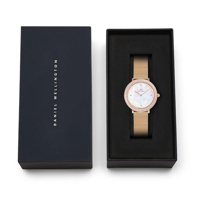 Daniel Wellington Watches Crystal Bezel 2-Hand 32mm Stainless Steel Band