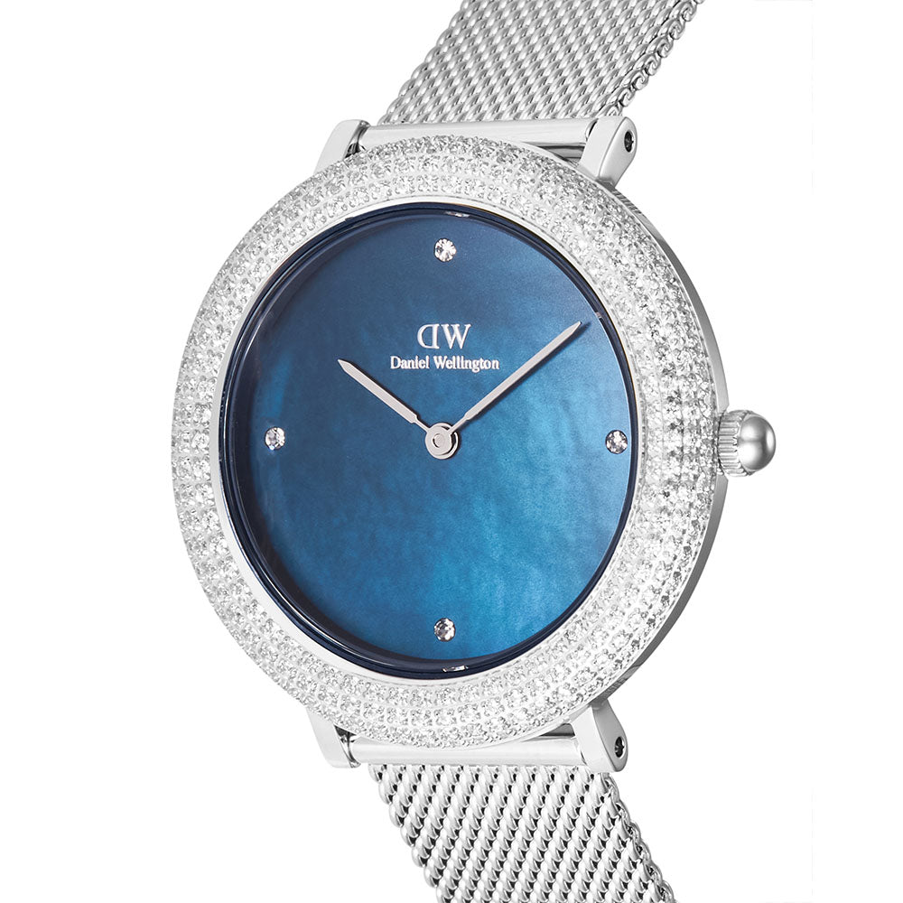 Daniel Wellington Watches Crystal Bezel 2-Hand 32mm Stainless Steel Band