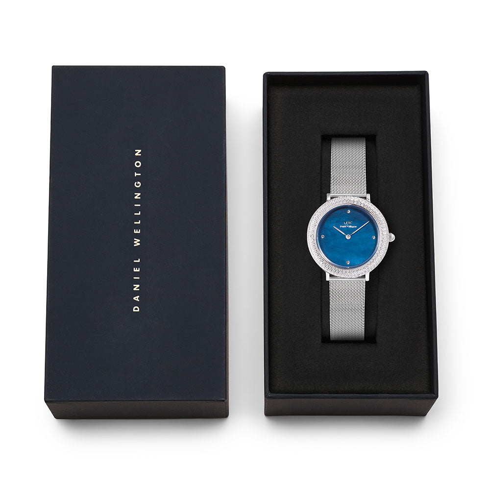 Daniel Wellington Watches Crystal Bezel 2-Hand 32mm Stainless Steel Band