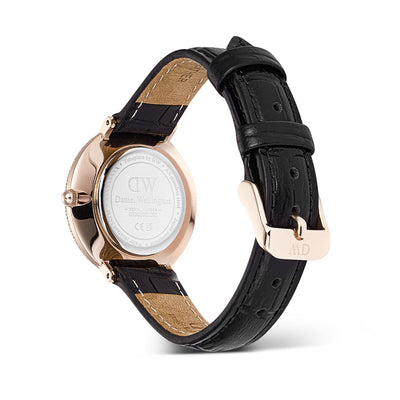 Daniel Wellington Watches Crystal Bezel 2-Hand 32mm Leather Band