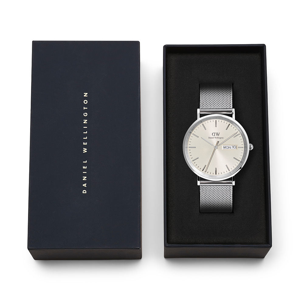 Daniel Wellington Watches Classic 3-Hand 40mm Stainless Steel Band