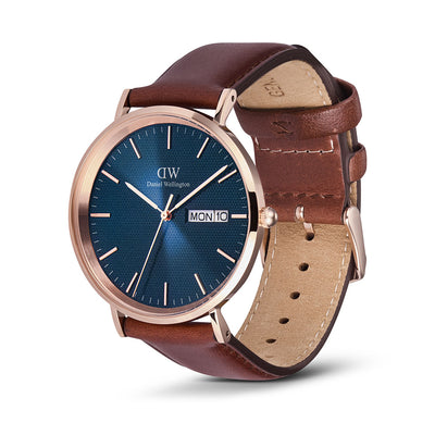 Daniel Wellington Watches Classic 3-Hand 40mm Leather Band