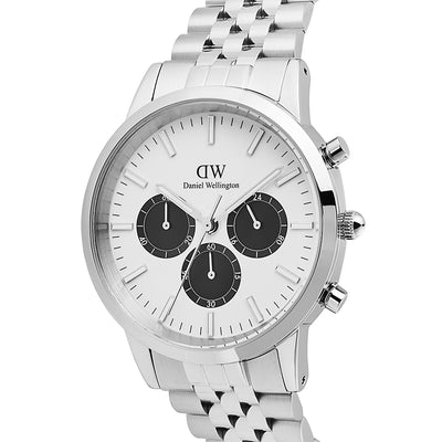 Daniel Wellington Watches Iconic Chronograph 42mm Stainless Steel Band