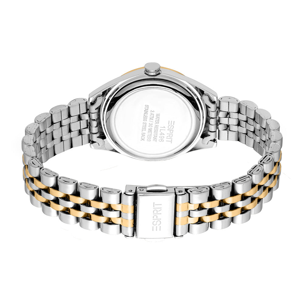 Esprit Mina 3-Hand 30mm Stainless Steel Band