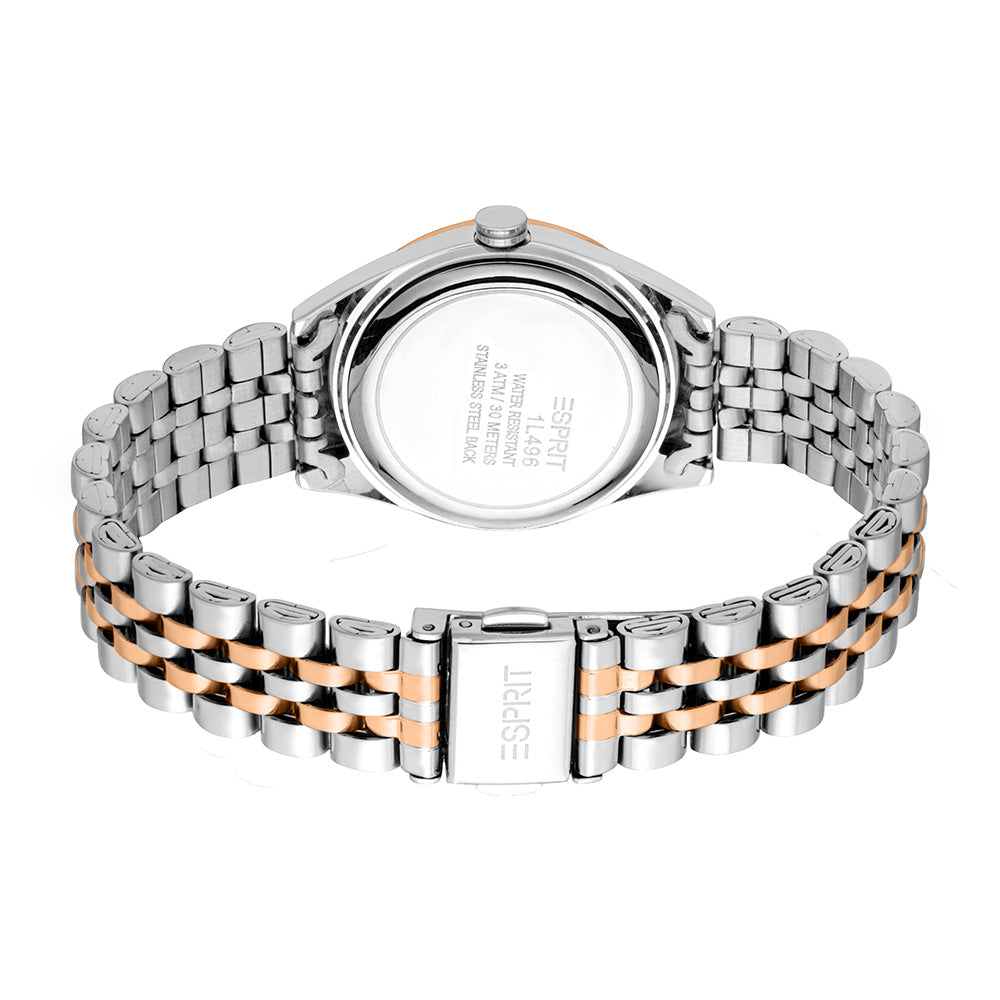 Esprit Mina 3-Hand 30mm Stainless Steel Band