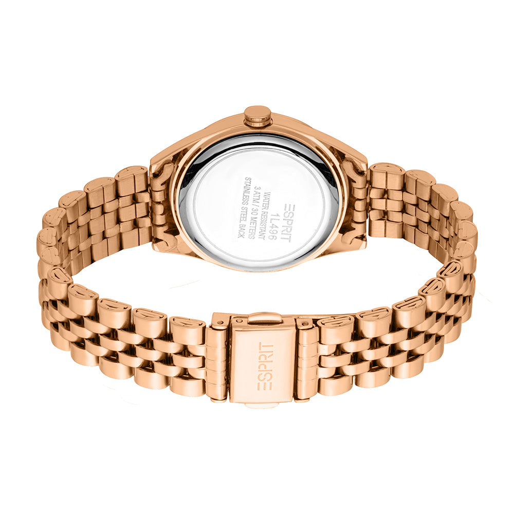 Esprit Mina 3-Hand 30mm Stainless Steel Band