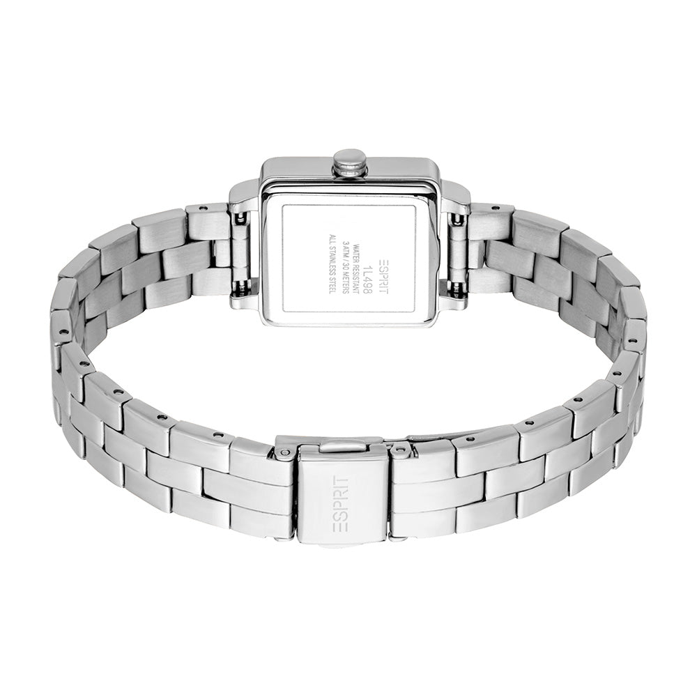 Esprit Square 2-Hand 29.5mm Stainless Steel Band