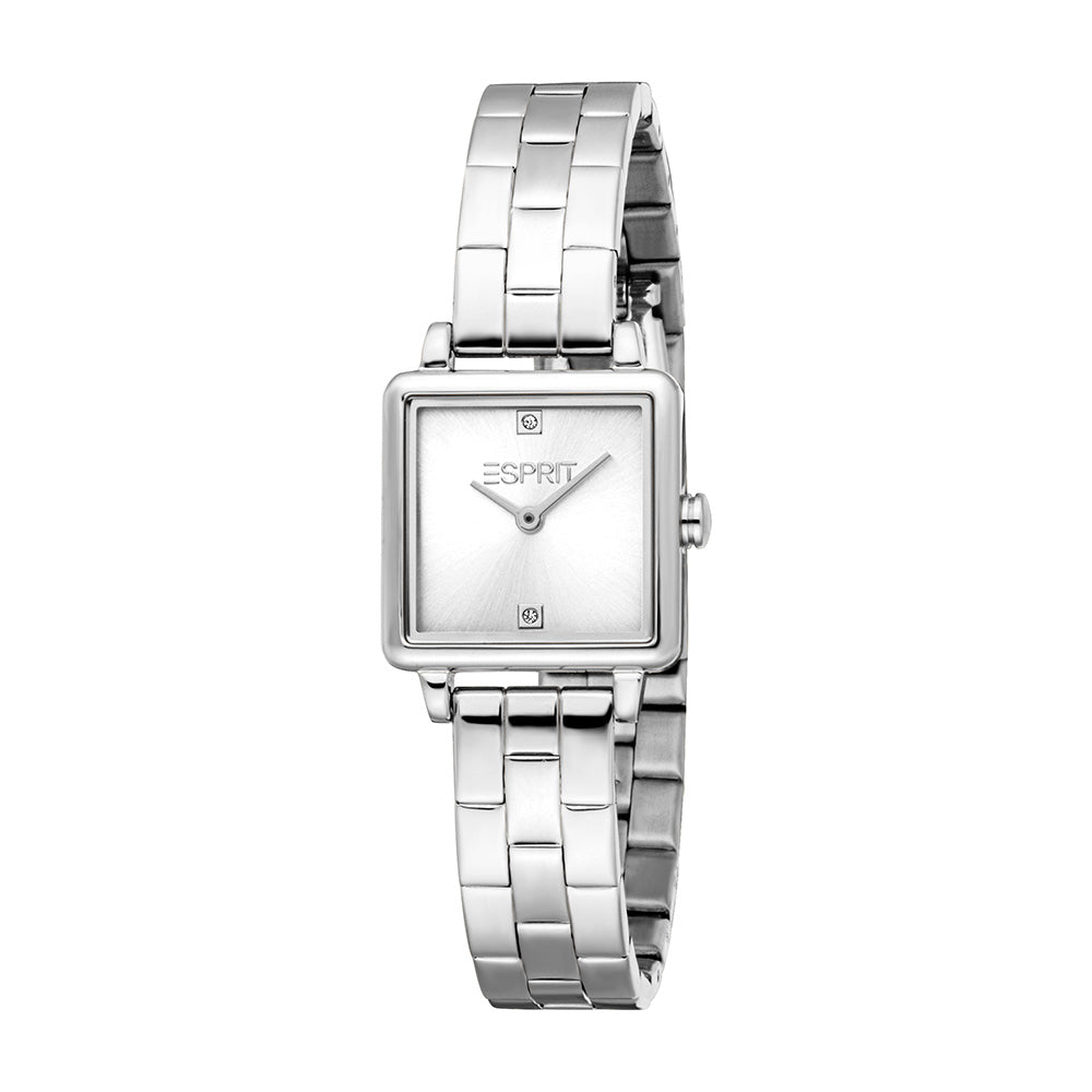 Esprit Square 2-Hand 29.5mm Stainless Steel Band