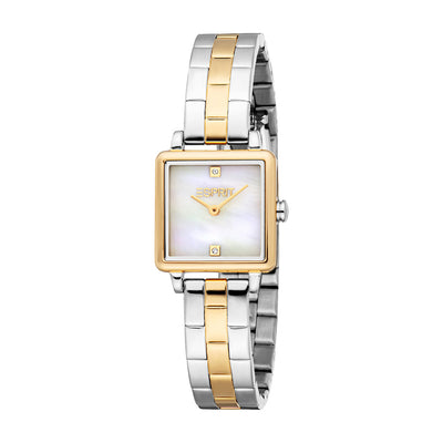 Esprit Square 2-Hand 29.5mm Stainless Steel Band