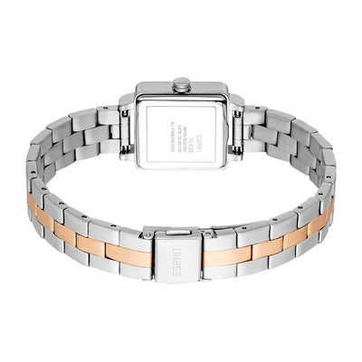 Esprit Square 2-Hand 29.5mm Stainless Steel Band
