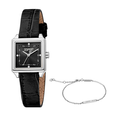 Esprit Sky Set 3-Hand 24mm Leather Band