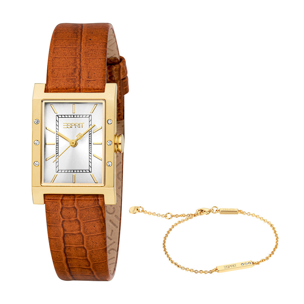 Esprit Rhea Set 3-Hand 32.5mm Leather Band