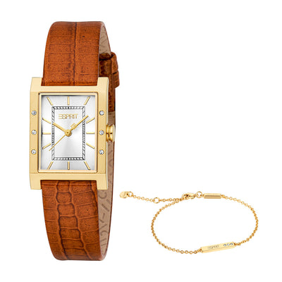 Esprit Rhea Set 3-Hand 32.5mm Leather Band