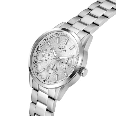 Guess Sport Multifunction 44mm Stainless Steel Band