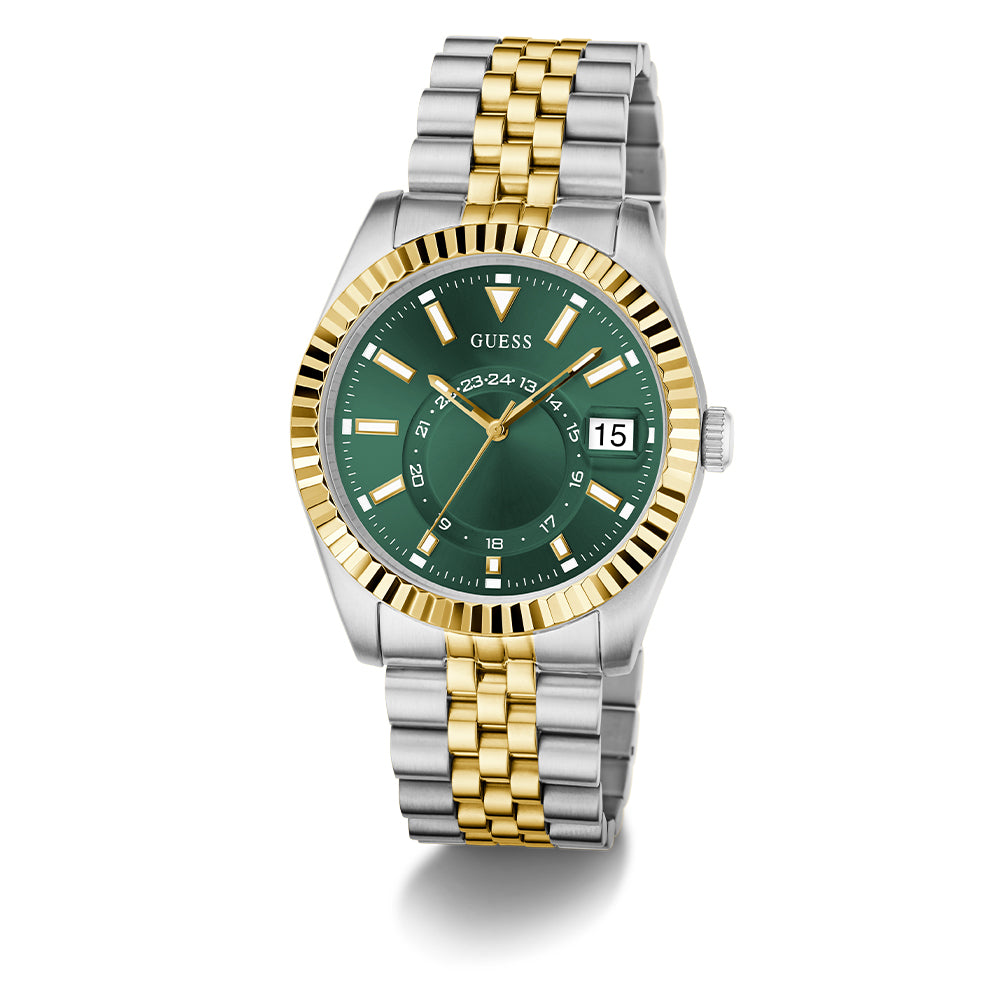 Guess Dress 3-Hand 42mm Stainless Steel Band