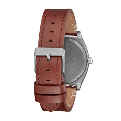 Nixon The Time Teller 3-Hand 37mm Leather Band