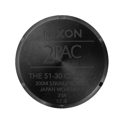 Nixon 51-30 Chrono Tupac  51mm Stainless Steel Band