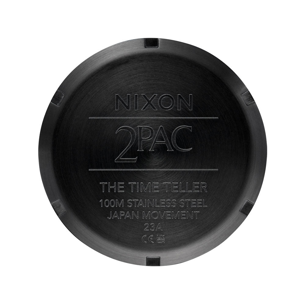 Nixon The Time Teller Tupac 3-Hand 37mm Stainless Steel Band