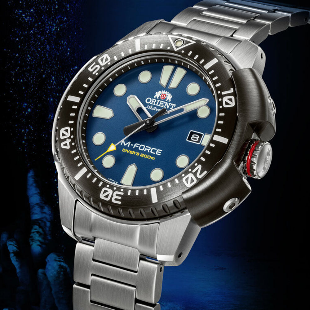 Orient M-Force Diver Automatic 45mm Stainless Steel Band