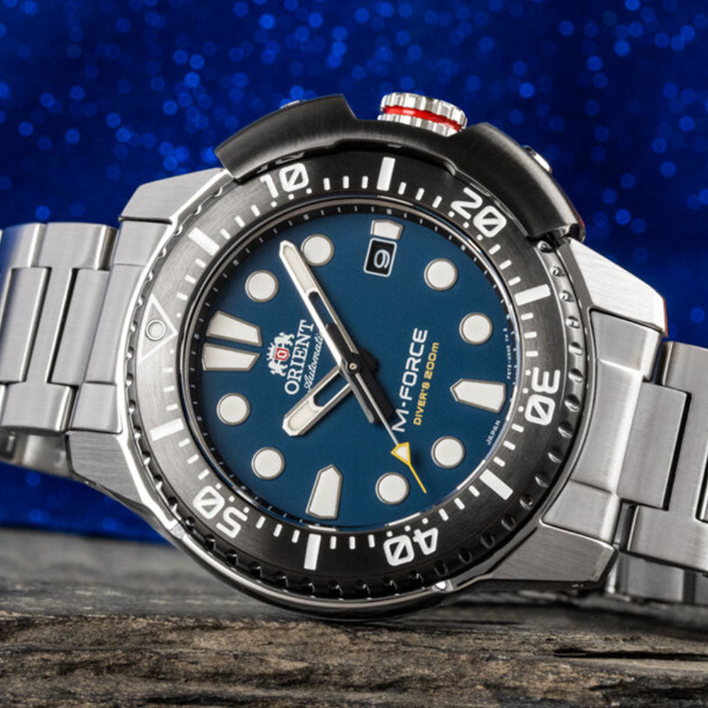 Orient M-Force Diver Automatic 45mm Stainless Steel Band