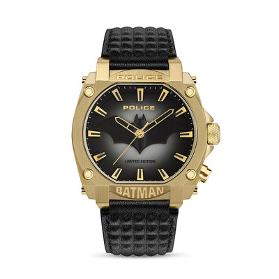 Police Batman 3-Hand 45mm Leather Band