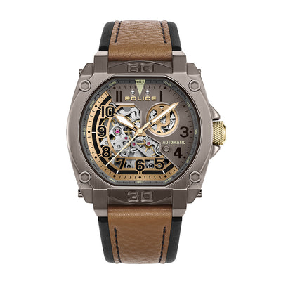 Police Norwood Automatic 45mm Leather Band