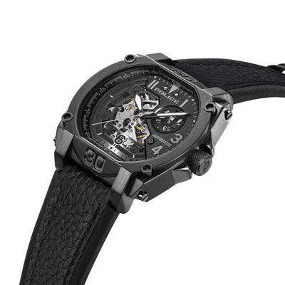 Police Norwood Automatic 45mm Leather Band