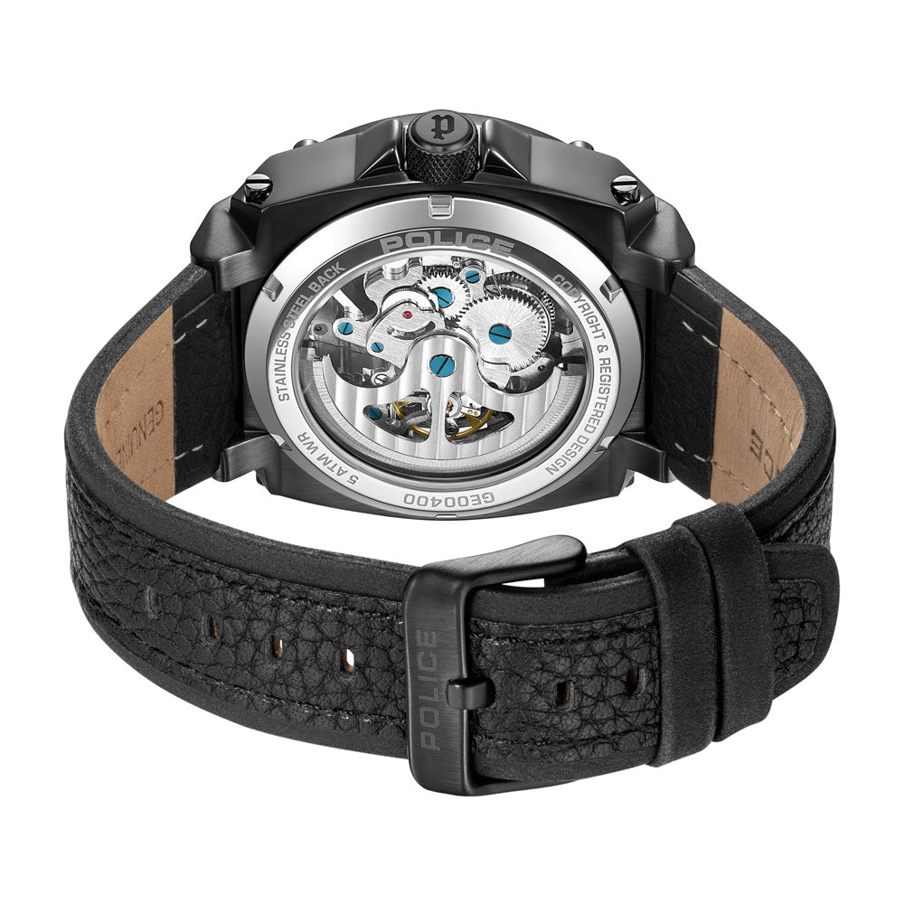 Police Norwood Automatic 45mm Leather Band