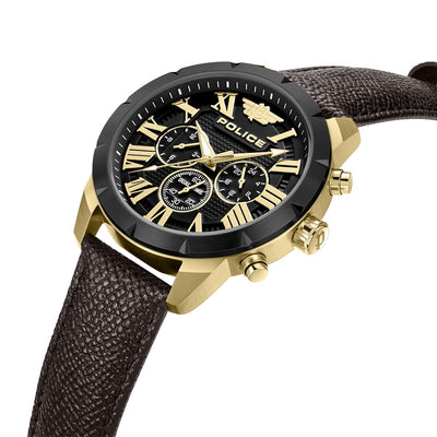 Police Roman Multifunction 45mm Leather Band