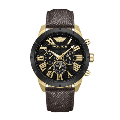 Police Roman Multifunction 45mm Leather Band