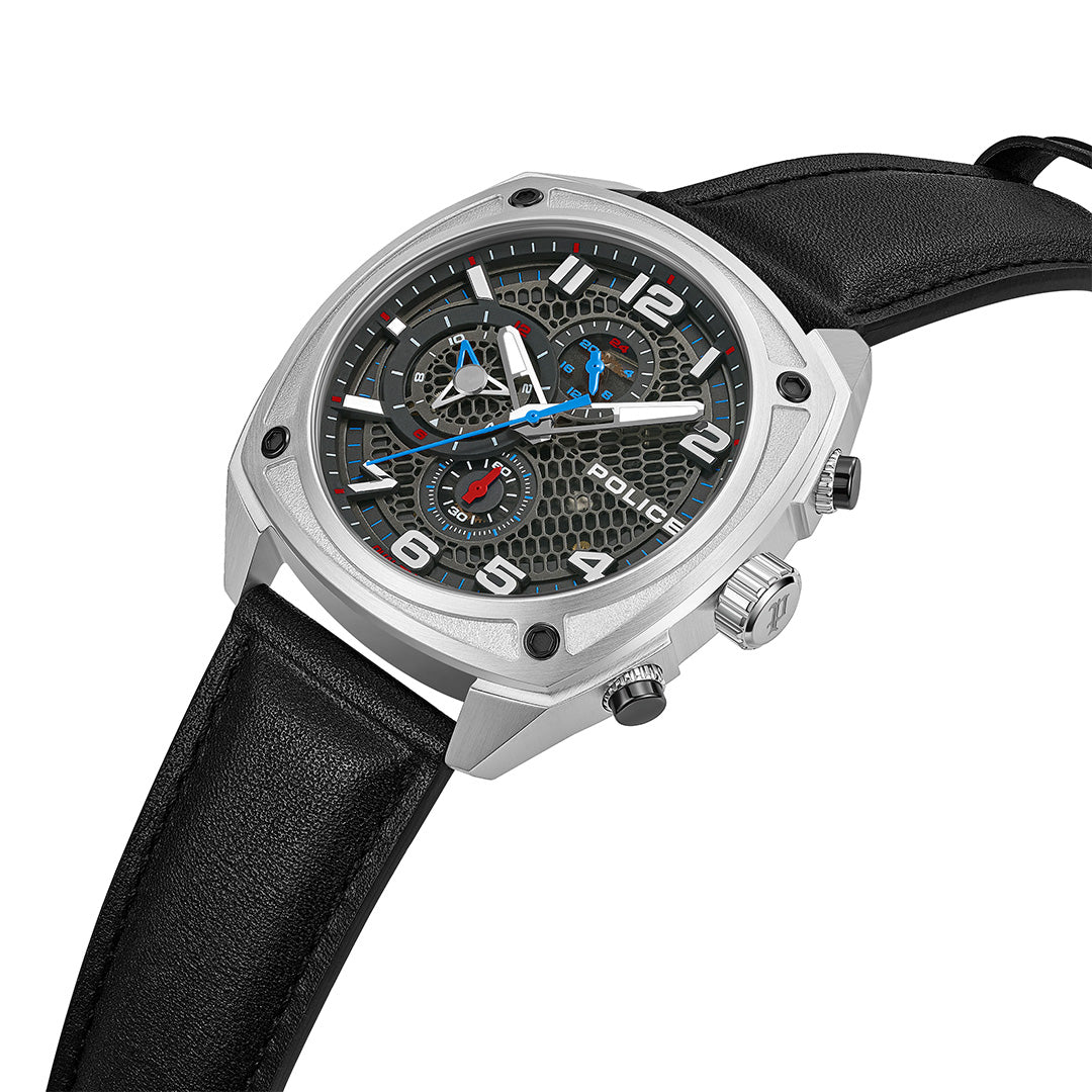 Police Portland Multifunction 44.5mm Leather Band