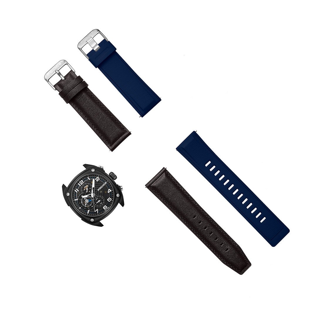 Police Portland Multifunction 44.5mm Leather Band