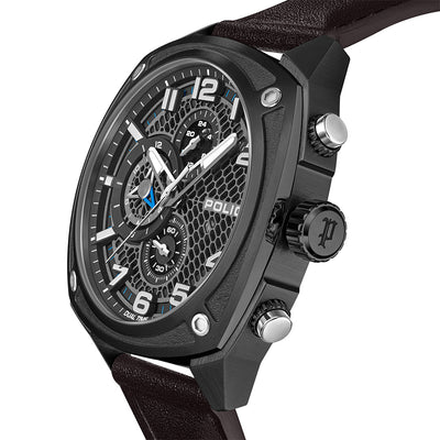 Police Portland Multifunction 44.5mm Leather Band