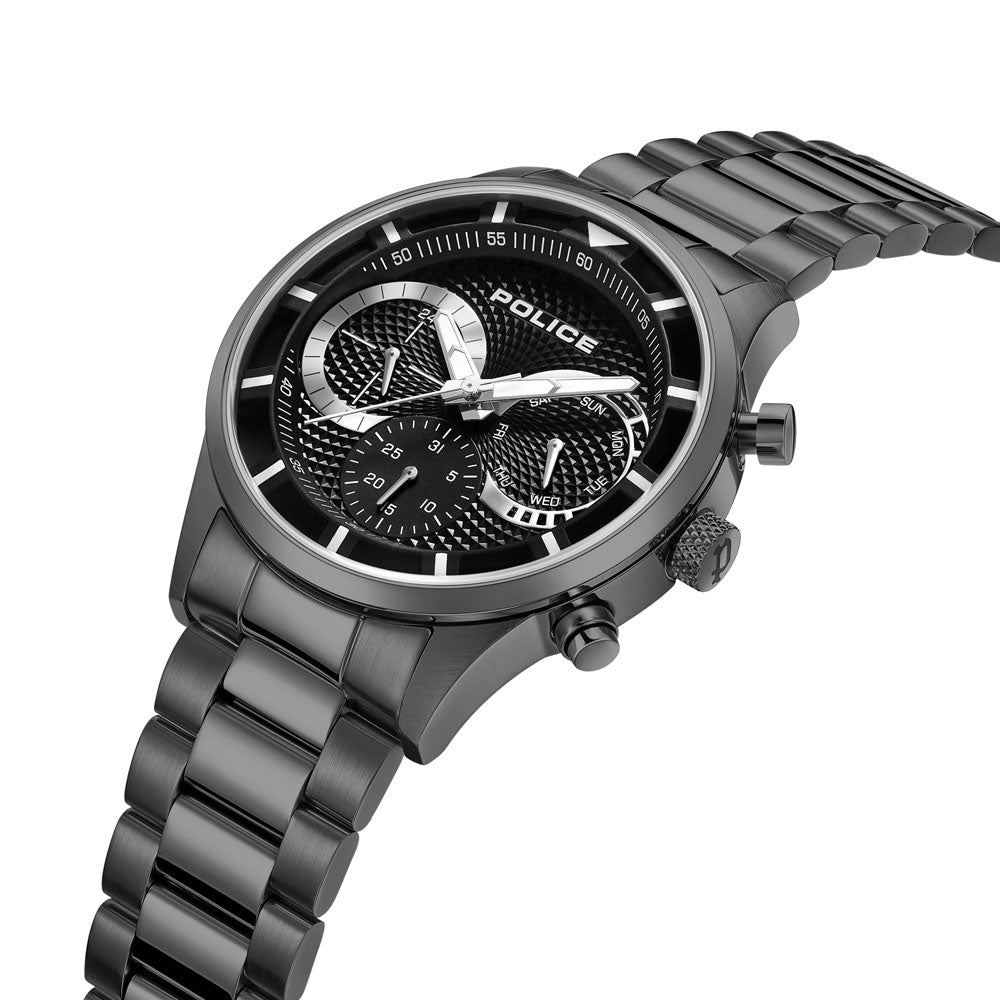Police Driver Ii Multifunction 43.5mm Stainless Steel Band
