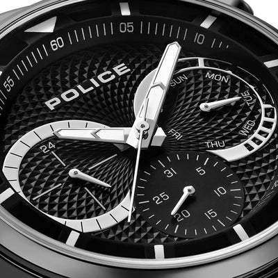 Police Driver Ii Multifunction 43.5mm Stainless Steel Band