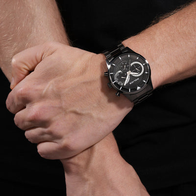 Police Driver Ii Multifunction 43.5mm Stainless Steel Band