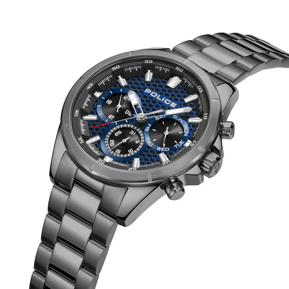 Police Malawi Multifunction 45mm Stainless Steel Band