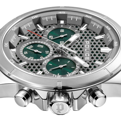 Police Malawi Multifunction 45mm Stainless Steel Band