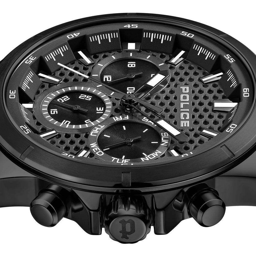 Police Malawi Multifunction 45mm Stainless Steel Band