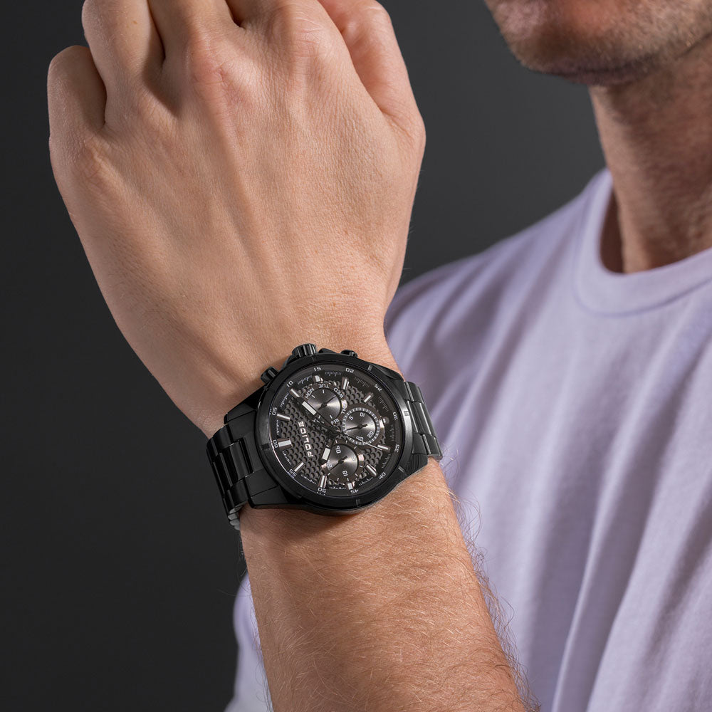 Police Malawi Multifunction 45mm Stainless Steel Band